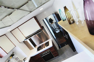 175平美式三居装修厨房设计图