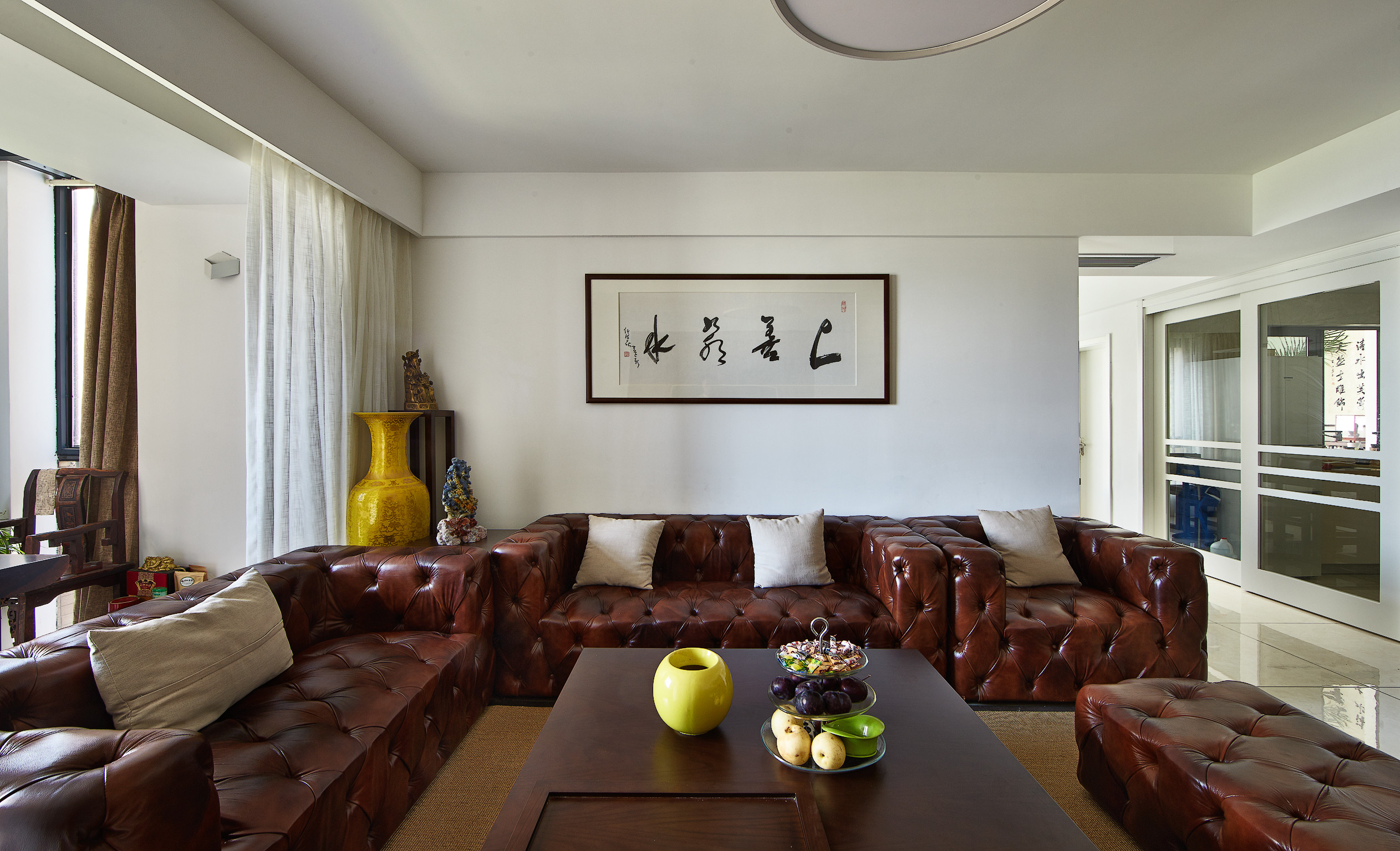 130平现代简约家沙发图片