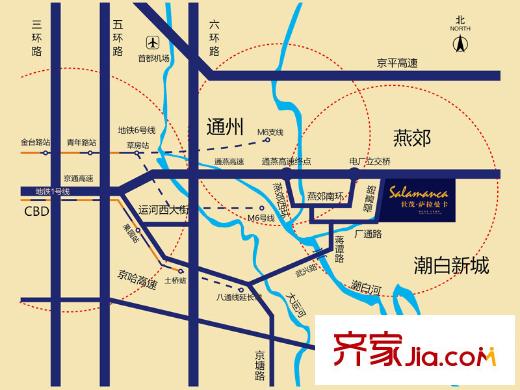 世茂・萨拉曼卡区位图