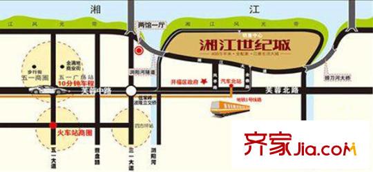 湘江世纪城位置图片