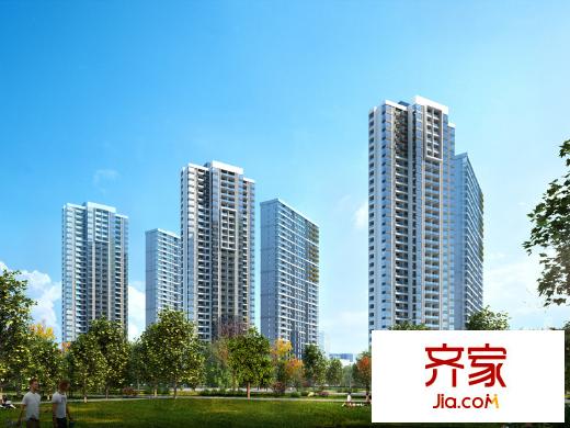 鲁能海蓝金岸外立面效果图
