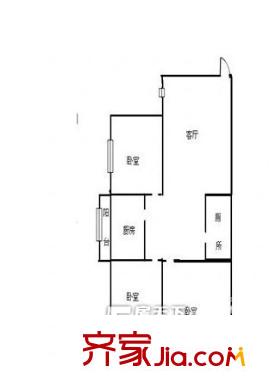 金昌东区户型图三室一厅 3室1厅1卫1厨
