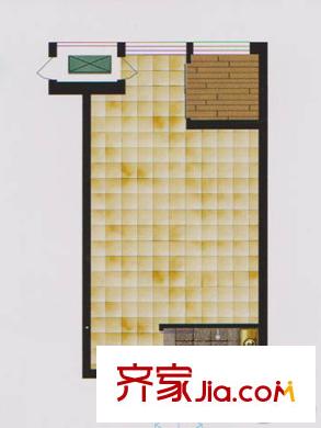 鑫丰国际2-05户型 1室1卫