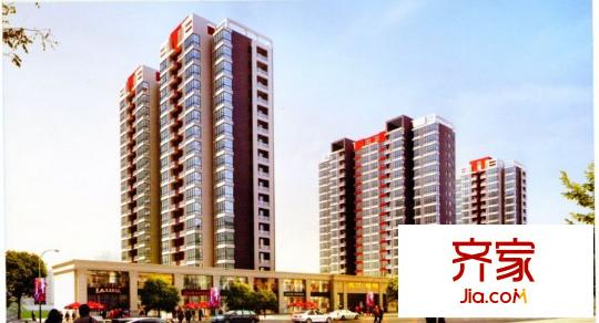 兰汀・朝阳外景图1、2、3号楼东立面(2011.01)