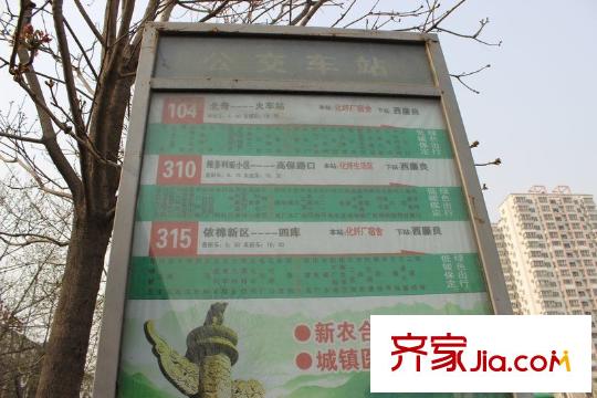 盛昌家园配套图公交站牌