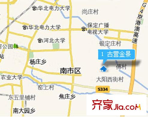 古营金景交通图