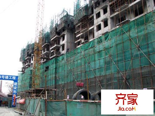 卓雅豪庭实景图施工