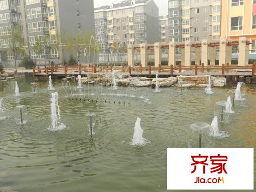 美林河畔外景图小区景观实景图(2013.11)