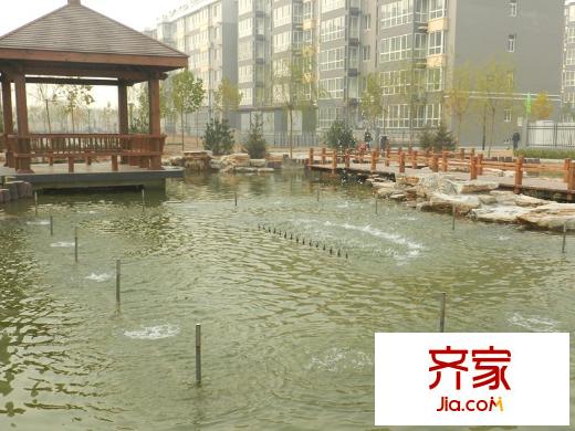 美林河畔外景图小区景观实景图(2013.11)