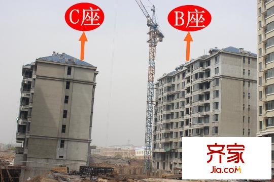 裕华铭珠B座施工进度(2015-04-15)