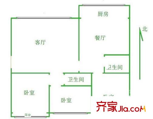 电力职大宿舍 户型图