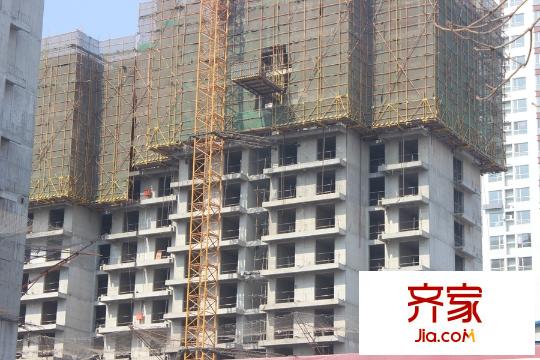 华中假日星座实景图大高层施工进度实景(2015-03)