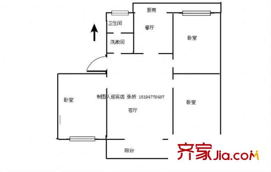 监狱宿舍 0室 户型图