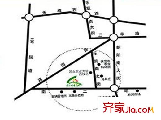 秀兰城市美地交通图区位图