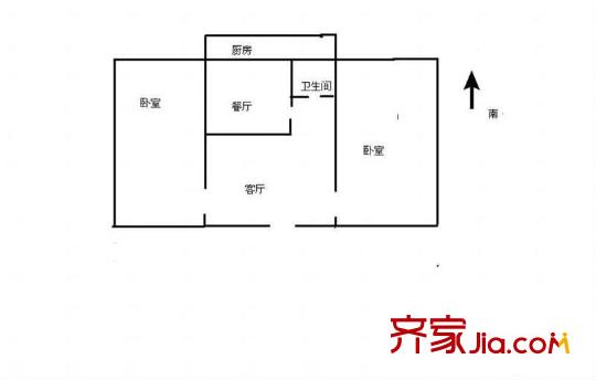 监狱宿舍 0室 户型图