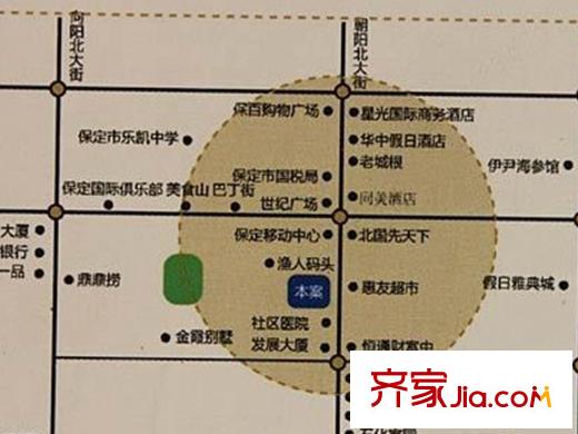 国海公寓区位图