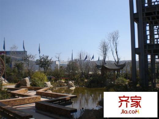 洱海国际生态城小区景观外景图(2011.2.24)