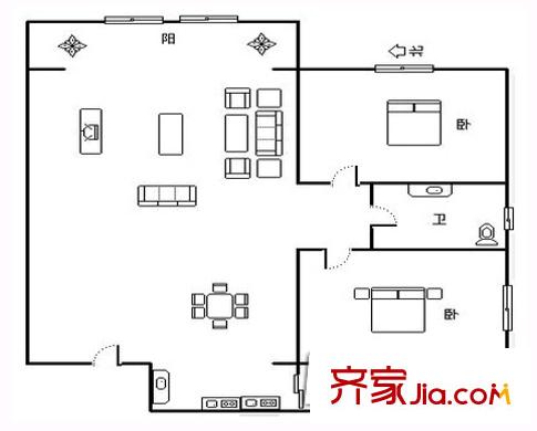 戎锦花园 户型图