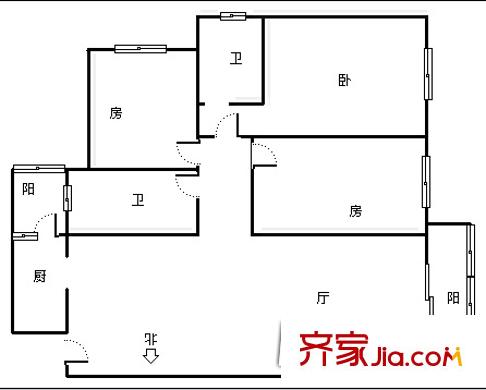 戎锦花园 户型图
