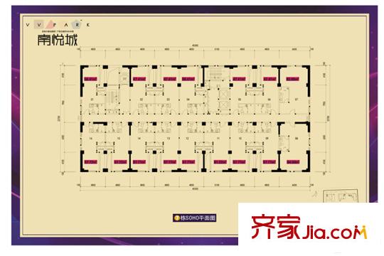 南悦城7栋SOHO平面图 1室