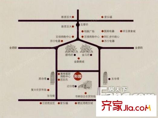 书林和园交通图