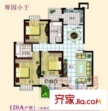 黄金海岸 5室 户型图