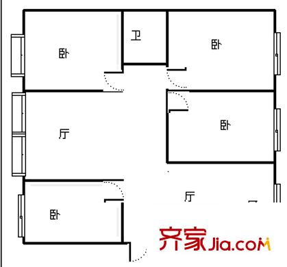 临江花园 4室 户型图