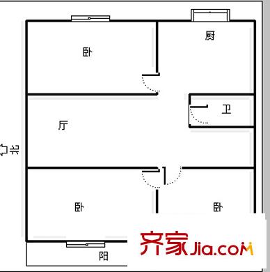 临江花园 4室 户型图