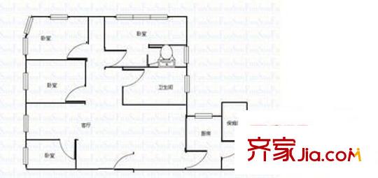 昆明世纪广场 4室 户型图