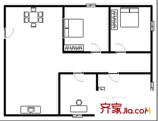 昆明世纪广场 4室 户型图