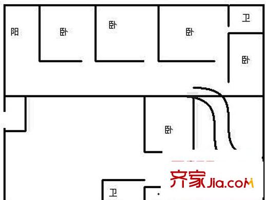 森林湖 5室 户型图