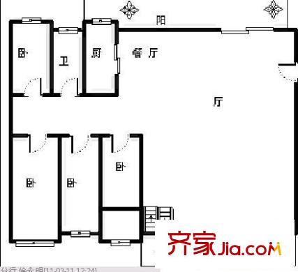森林湖 5室 户型图
