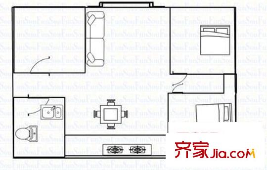 文华苑 3室 户型图