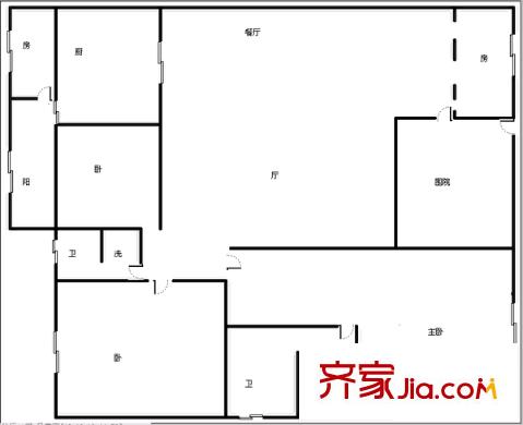 文华苑 3室 户型图