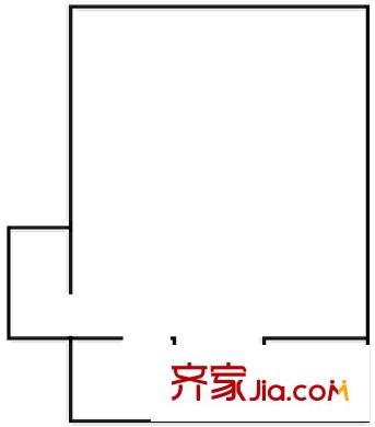 朝花曦拾户型图户型图 1室 1室1厅1卫1厨