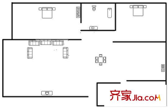 文华苑 3室 户型图