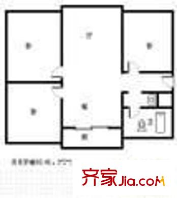 盘江花园 3室 户型图