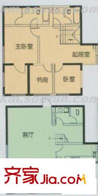 金碧馨园户型图户型二 5室3厅3卫1厨