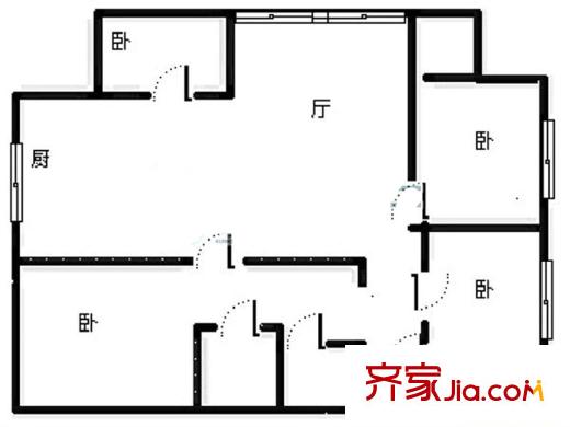 盘江花园 4室 户型图