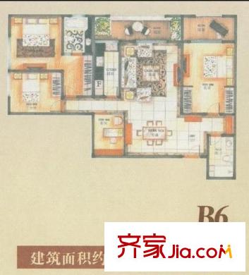 汇都国际二期户型图户型图 4室 4室2厅1卫1厨