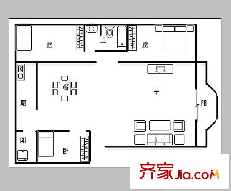 凤凰城 0室 户型图