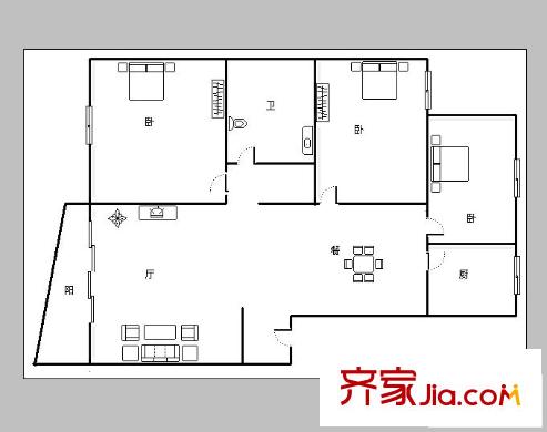 凤凰城 0室 户型图