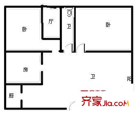 北辰凤凰城 6室 户型图