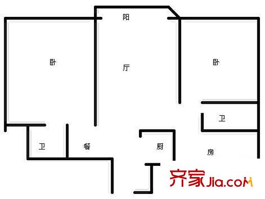 东方广场 3室 户型图