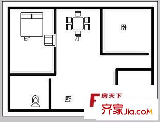 东方广场 3室 户型图