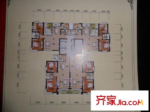 第三城 3室 户型图