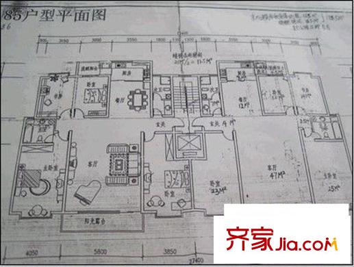 广福小区一期 5室 户型图