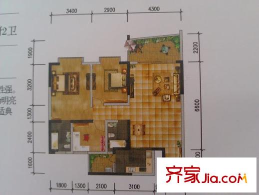 凤凰城户型图凤凰4 4室2厅2卫1厨
