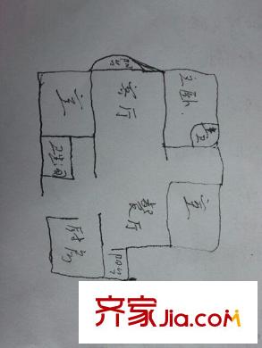 世纪城忆春苑 3室 户型图