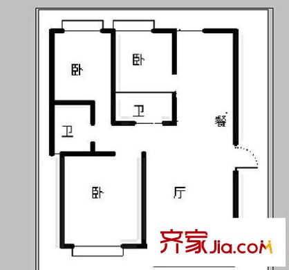 印象首日封 3室 户型图